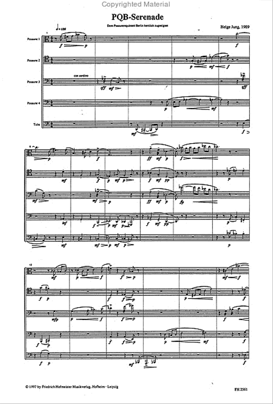 PQB-Serenade / Partitur PQB-Serenade / Partitur Trombone scores gallery preview page 2