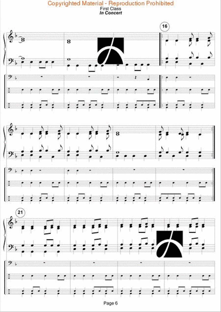 First Class - In Concert Concert Band scores gallery preview page 7