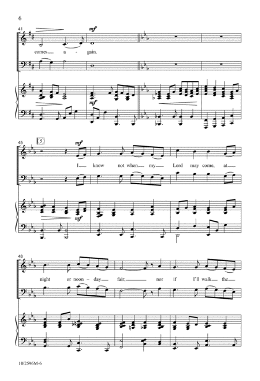 I Know in Whom I Have Believed 4-Part scores gallery preview page 6