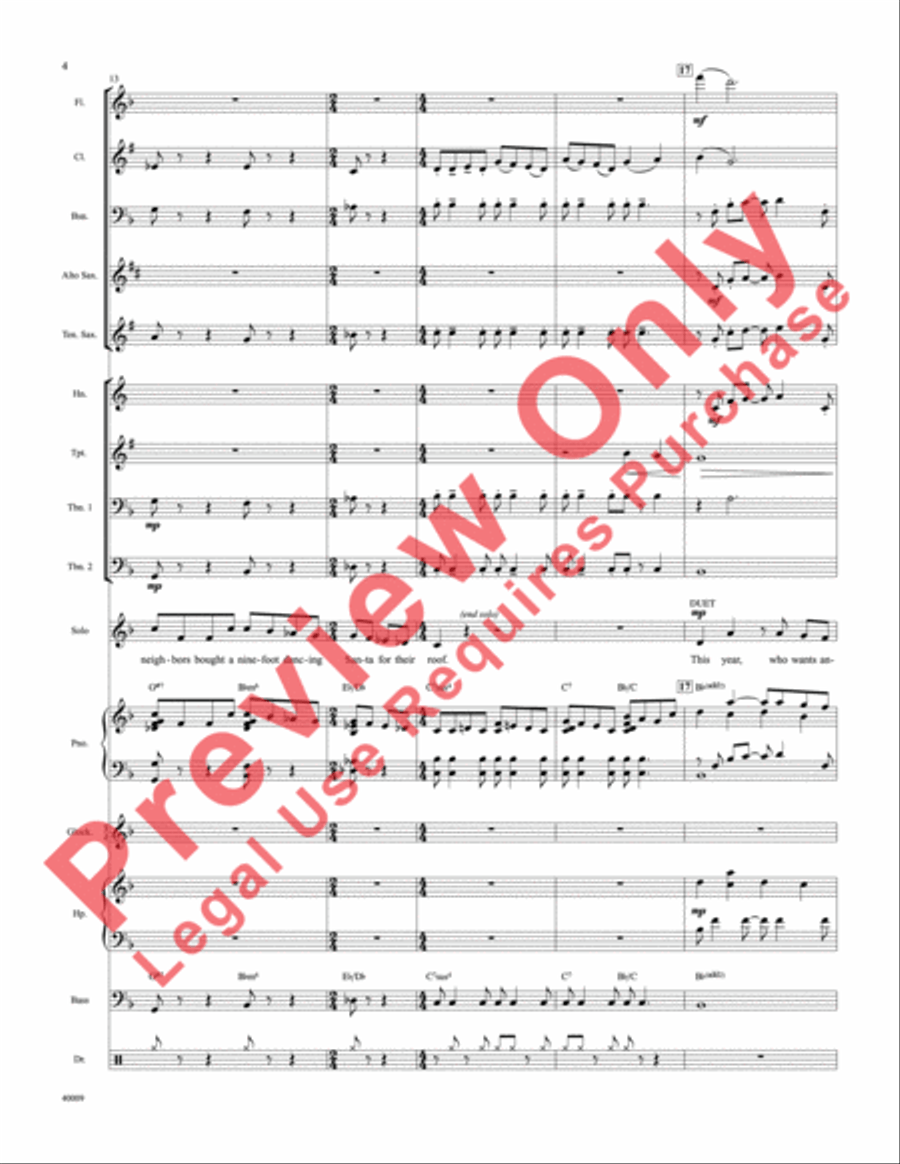 Counting Down to Christmas Choir scores gallery preview page 5