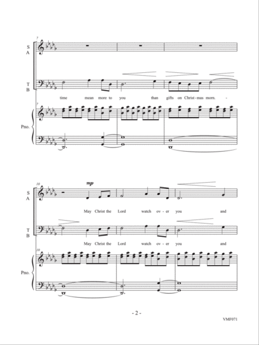 A Holiday Prayer A Holiday Prayer 4-Part scores gallery preview page 4