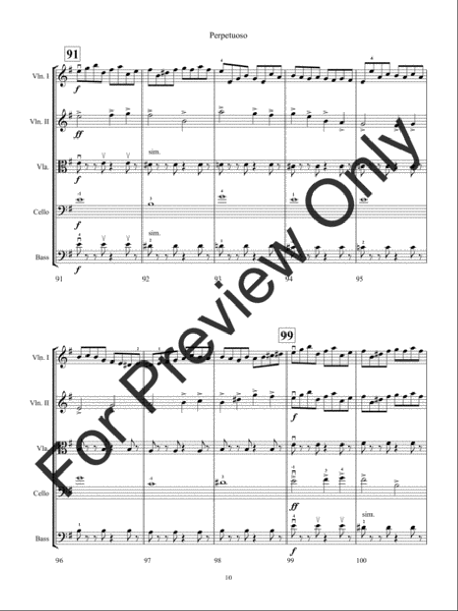 Perpetuoso (Score) Perpetuoso (Score) String Orchestra scores gallery preview page 13