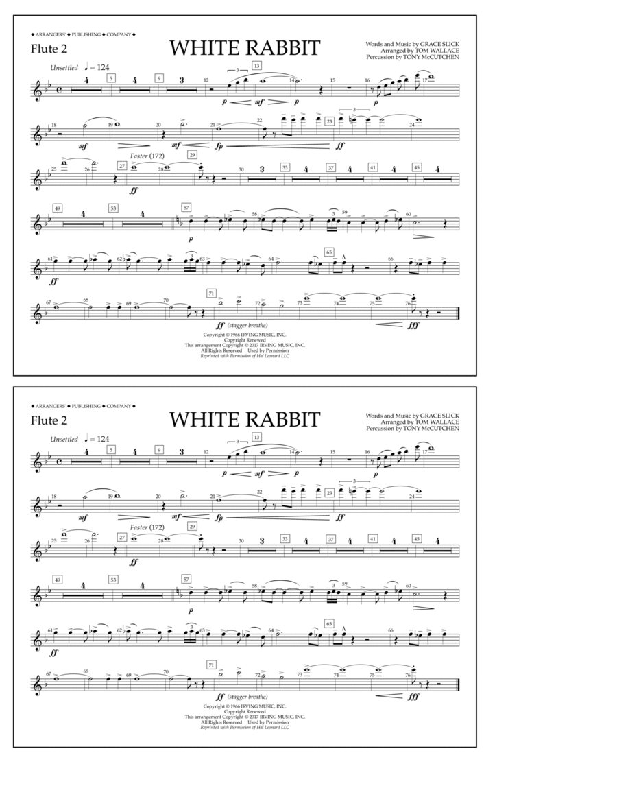 White Rabbit - Flute 2