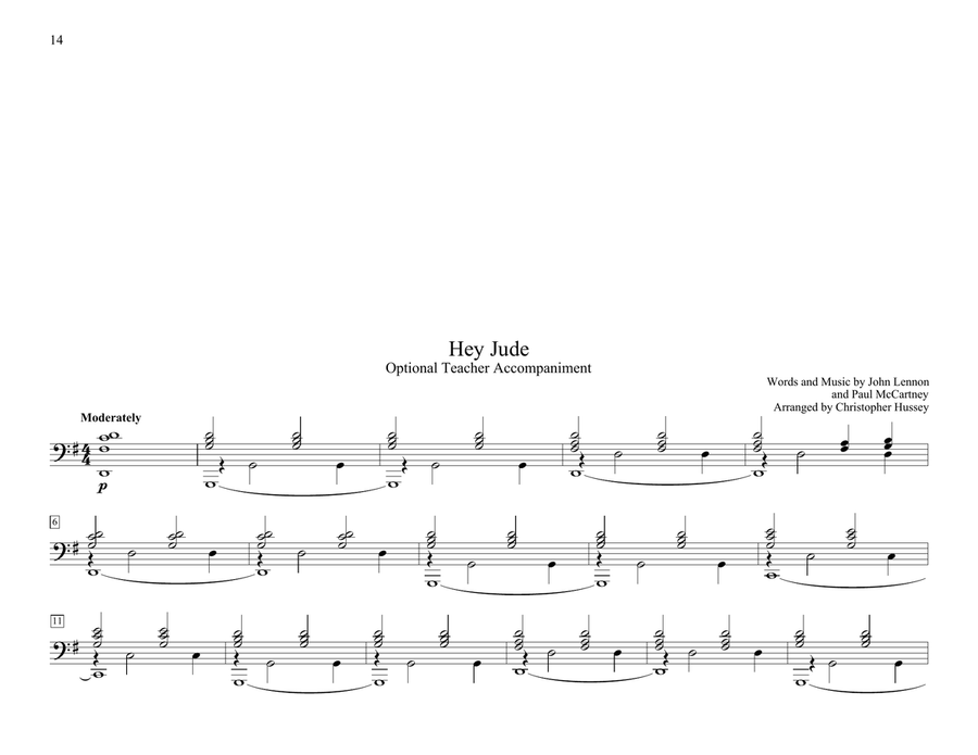 Hey Jude (arr. Christopher Hussey) Piano Duet scores gallery preview page 2