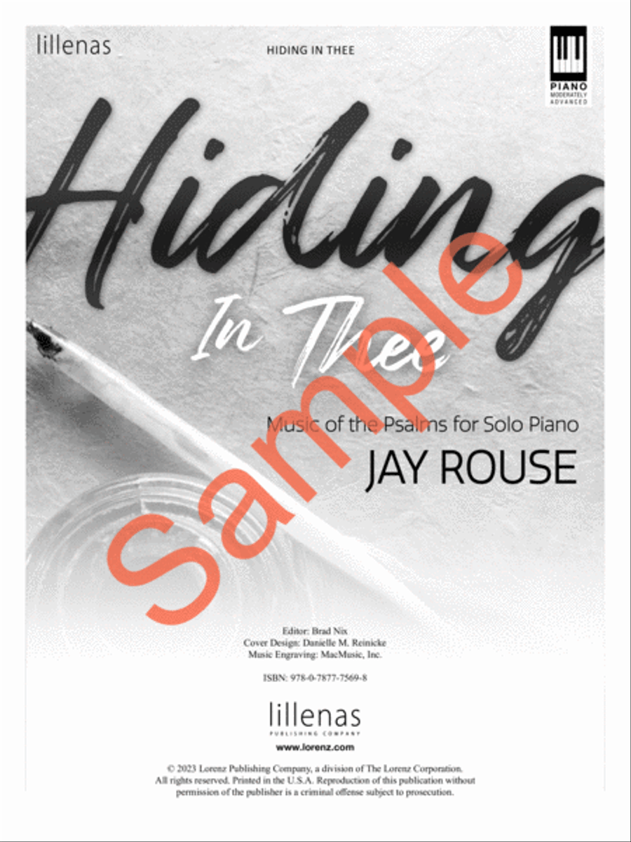 Hiding in Thee Piano Solo scores gallery preview page 2