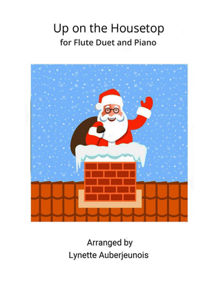 Book cover for Up on the Housetop - Flute Duet and Piano