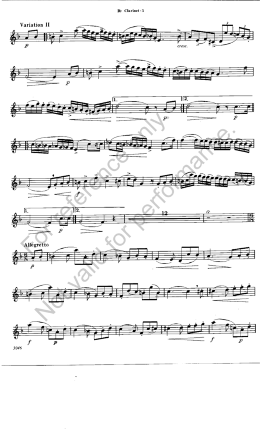 Fantasia Fantasia Clarinet Solo scores gallery preview page 4
