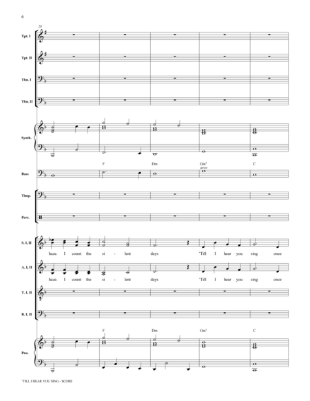 'Till I Hear You Sing (from Love Never Dies) (arr. Mac Huff) - Score