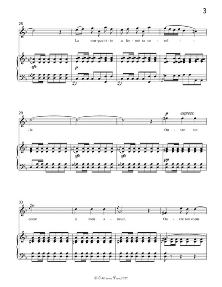 Ouvre ton cœur, by Bizet, in d minor
