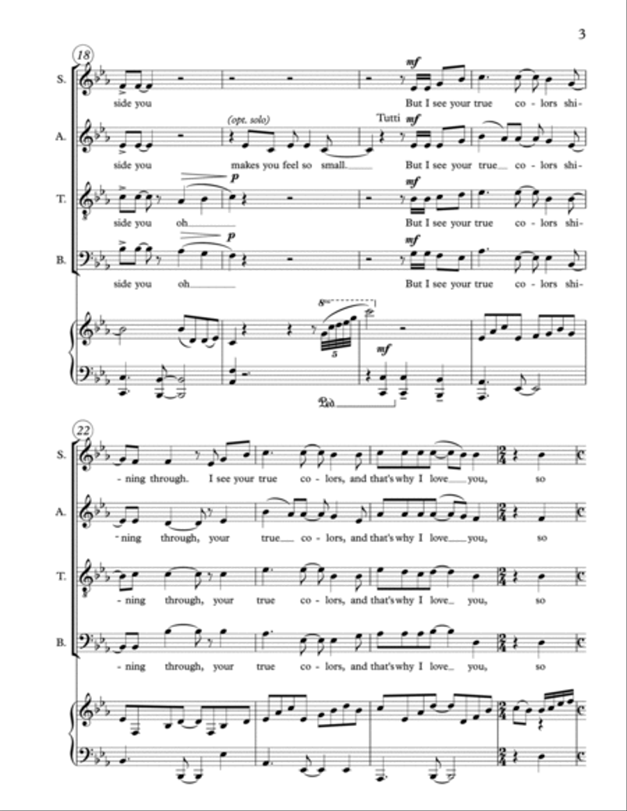 True Colors 4-Part scores gallery preview page 3
