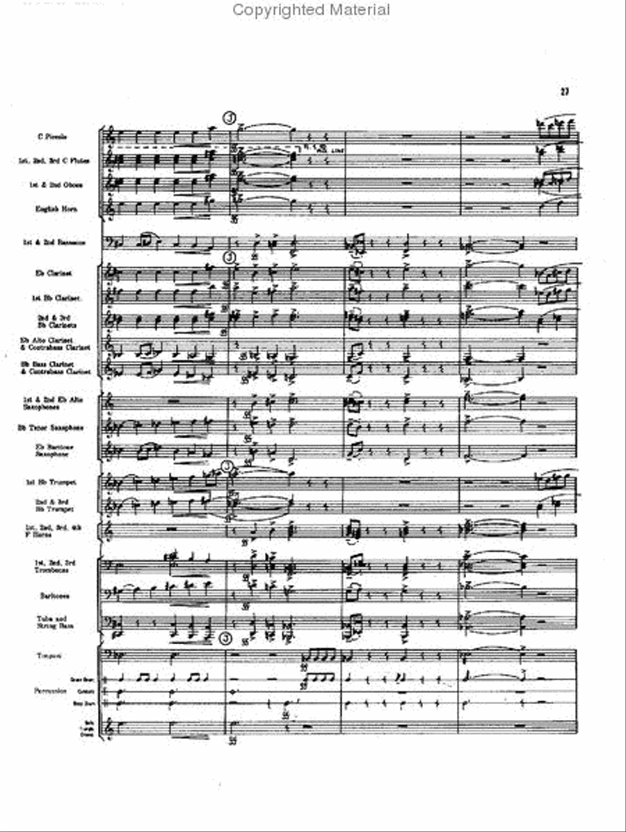Caccia and Chorale Concert Band scores gallery preview page 26