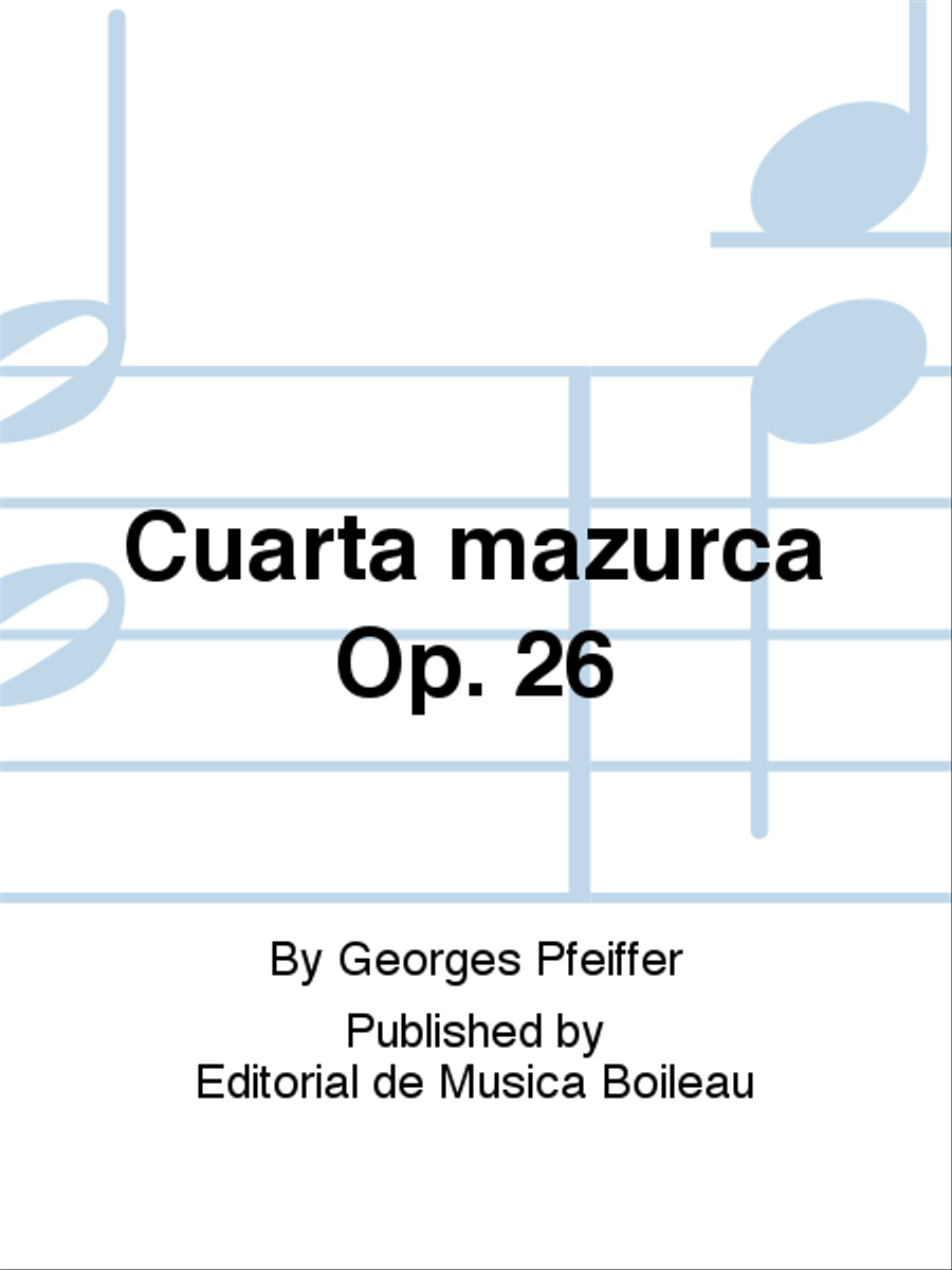 Cuarta mazurca Op. 26 Piano Solo scores gallery preview page 1