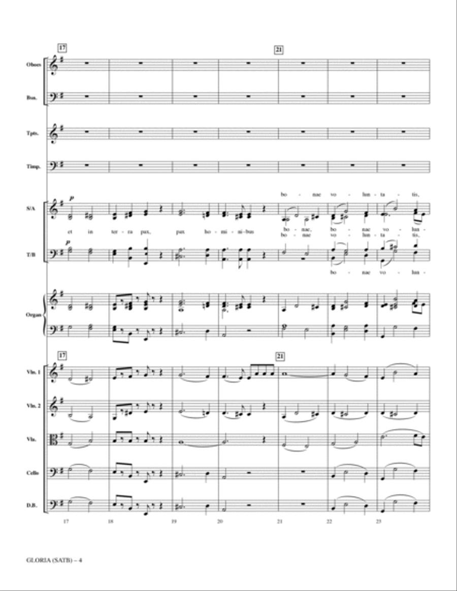 Gloria (from Heiligmesse) (arr. John Leavitt) - Full Score (SATB) 4-Part scores gallery preview page 4
