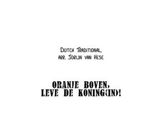 Oranje Boven, Leve de Koning(in)! T.C. Version
