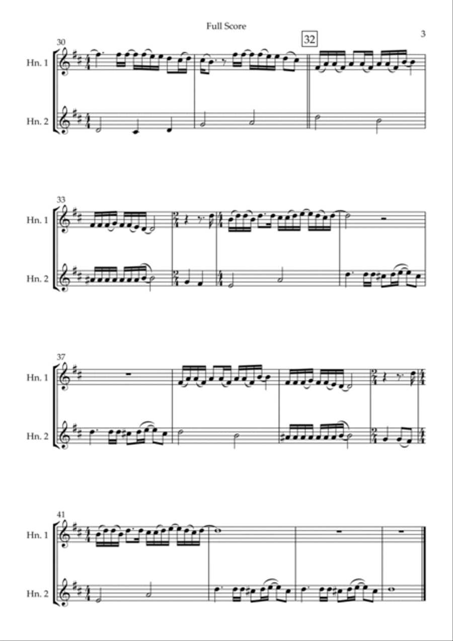 Total Eclipse Of The Heart Brass Duet scores gallery preview page 3