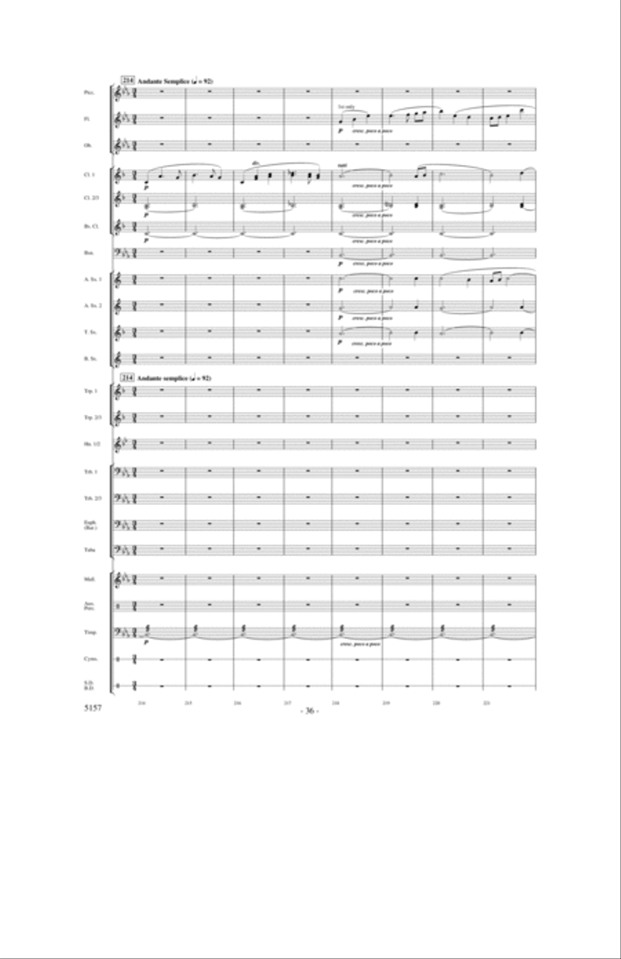 Fate of the Gods Concert Band scores gallery preview page 35