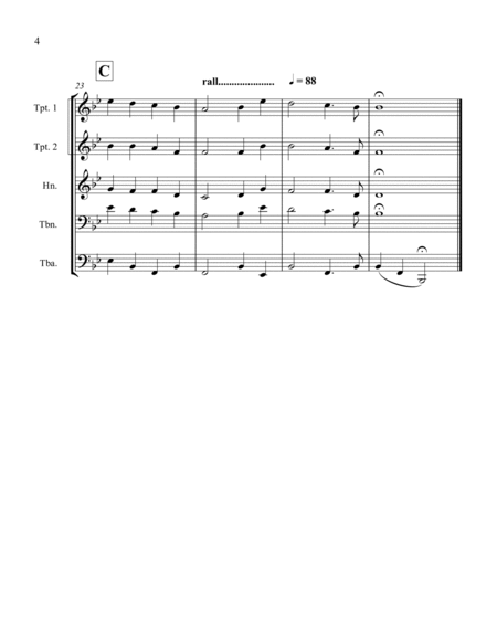 O Come, all ye Faithful - Brass Quintet image number null