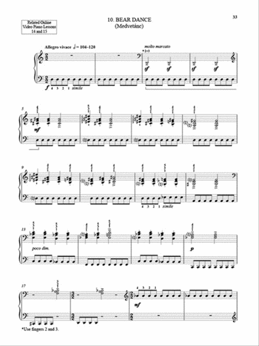 Ten Easy Pieces for Piano Piano Method scores gallery preview page 8