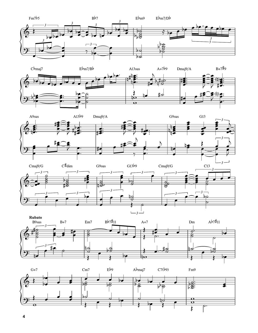 Turn Out The Stars Turn Out The Stars Piano Solo scores gallery preview page 4