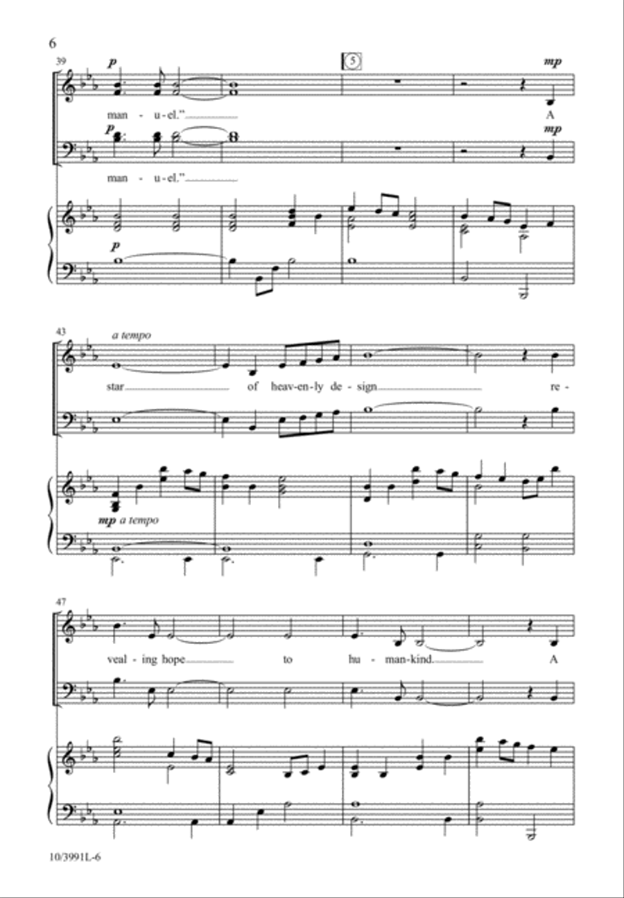 Star of Advent 4-Part scores gallery preview page 7