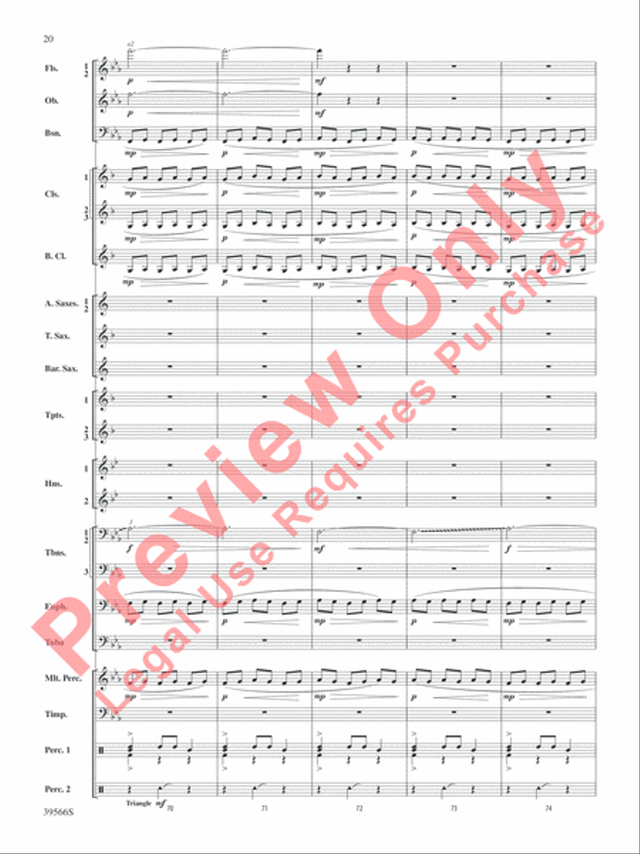 At the Movies with Danny Elfman Concert Band scores gallery preview page 21