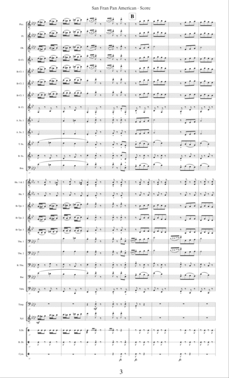 San Fran Pan American March Concert Band scores gallery preview page 5