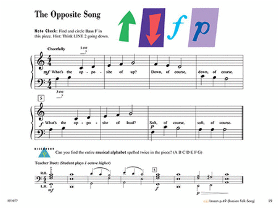Primer Level – Performance Book – 2nd Edition Piano Method scores gallery preview page 4