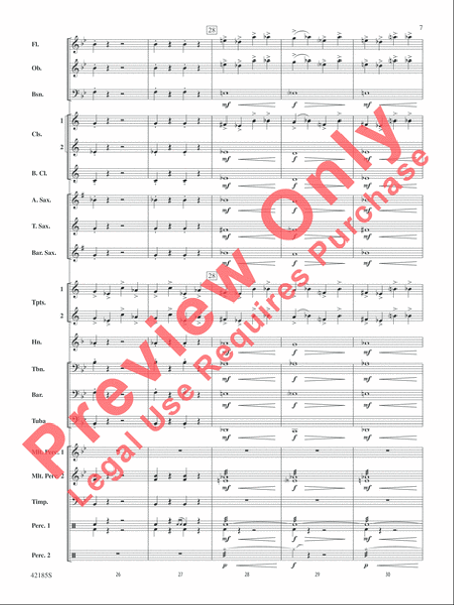 Man of Steel, Selections from Concert Band scores gallery preview page 8