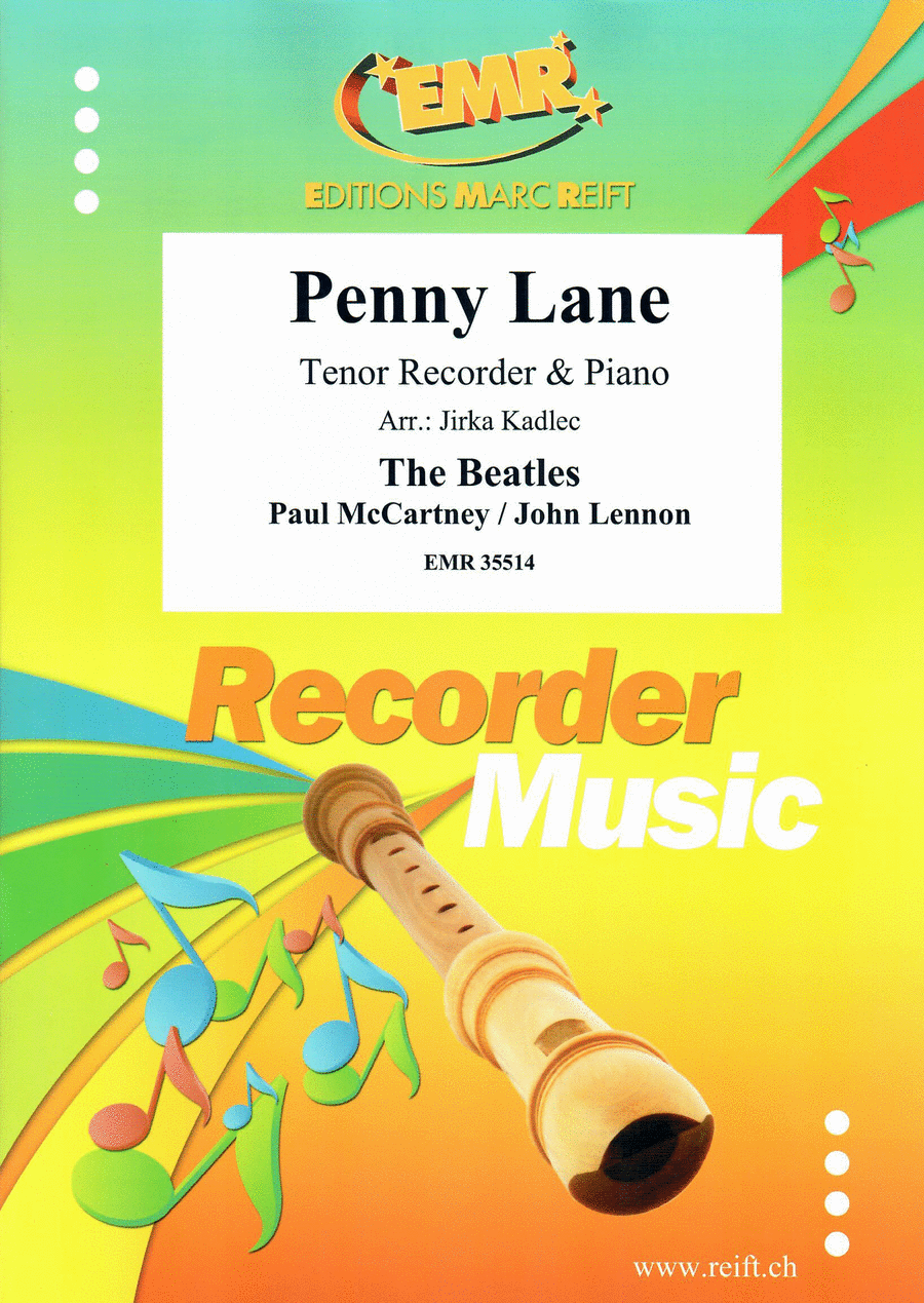 Penny Lane Tenor Recorder scores gallery preview page 1