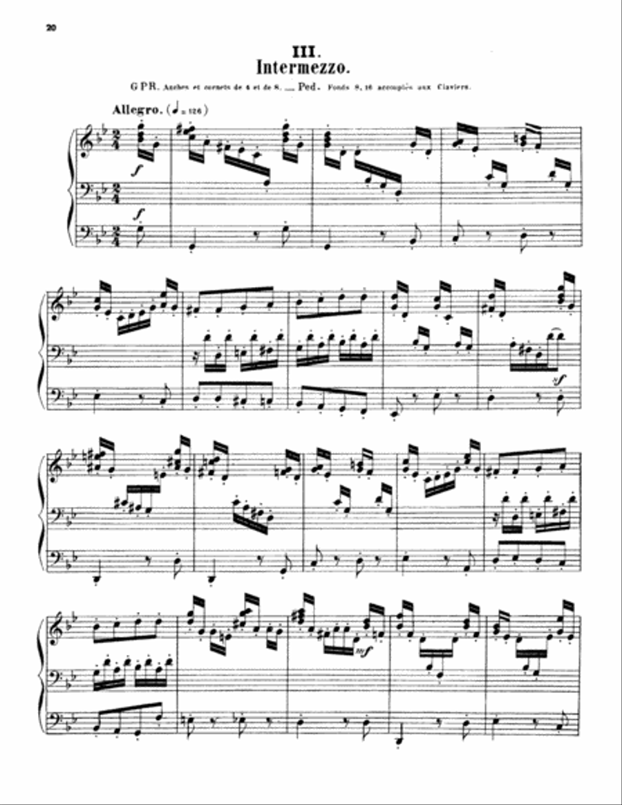 Widor: Symphony No. 6 in G Minor, Op. 42 Organ scores gallery preview page 1