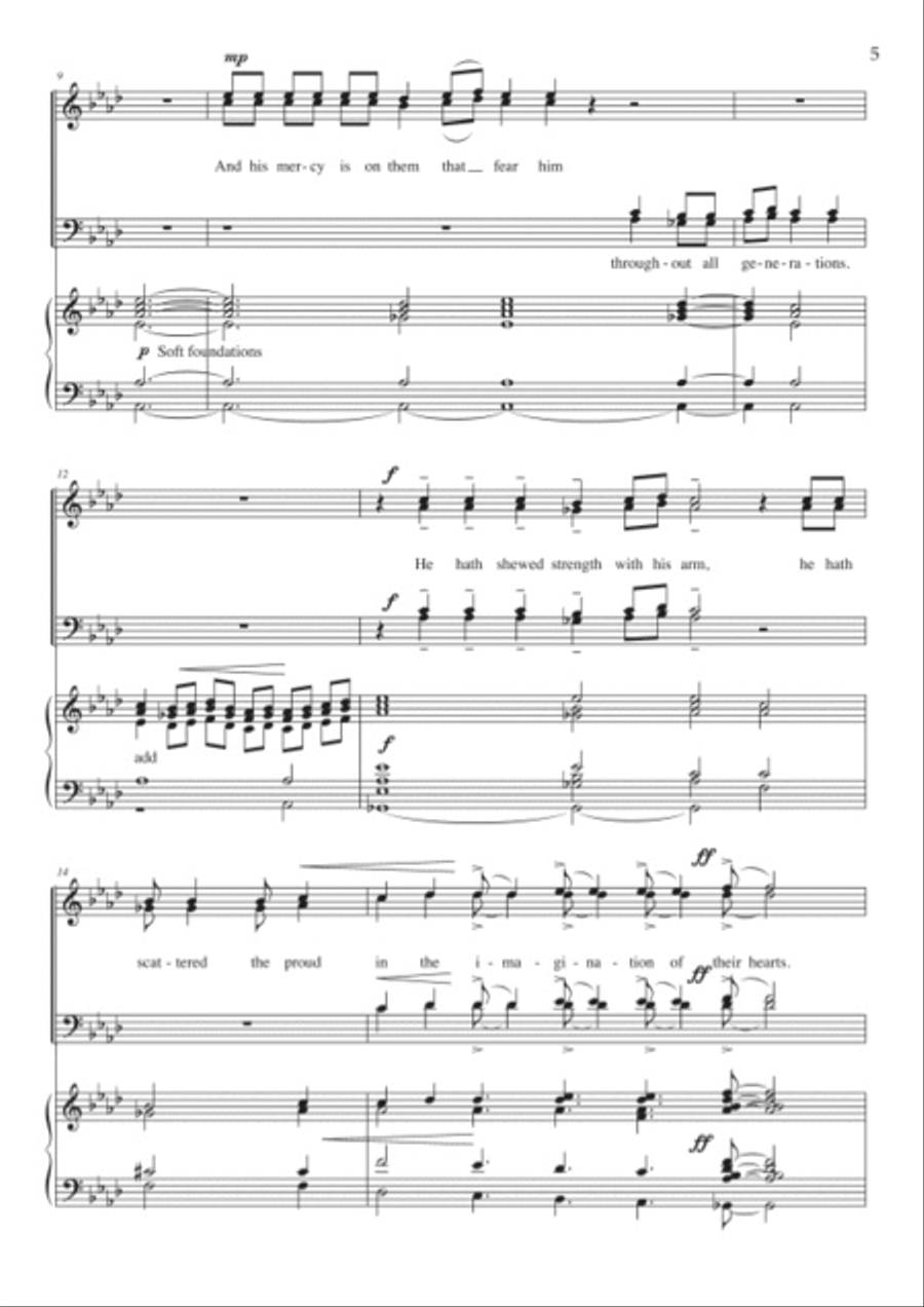 Magnificat and Nunc dimittis 4-Part scores gallery preview page 4