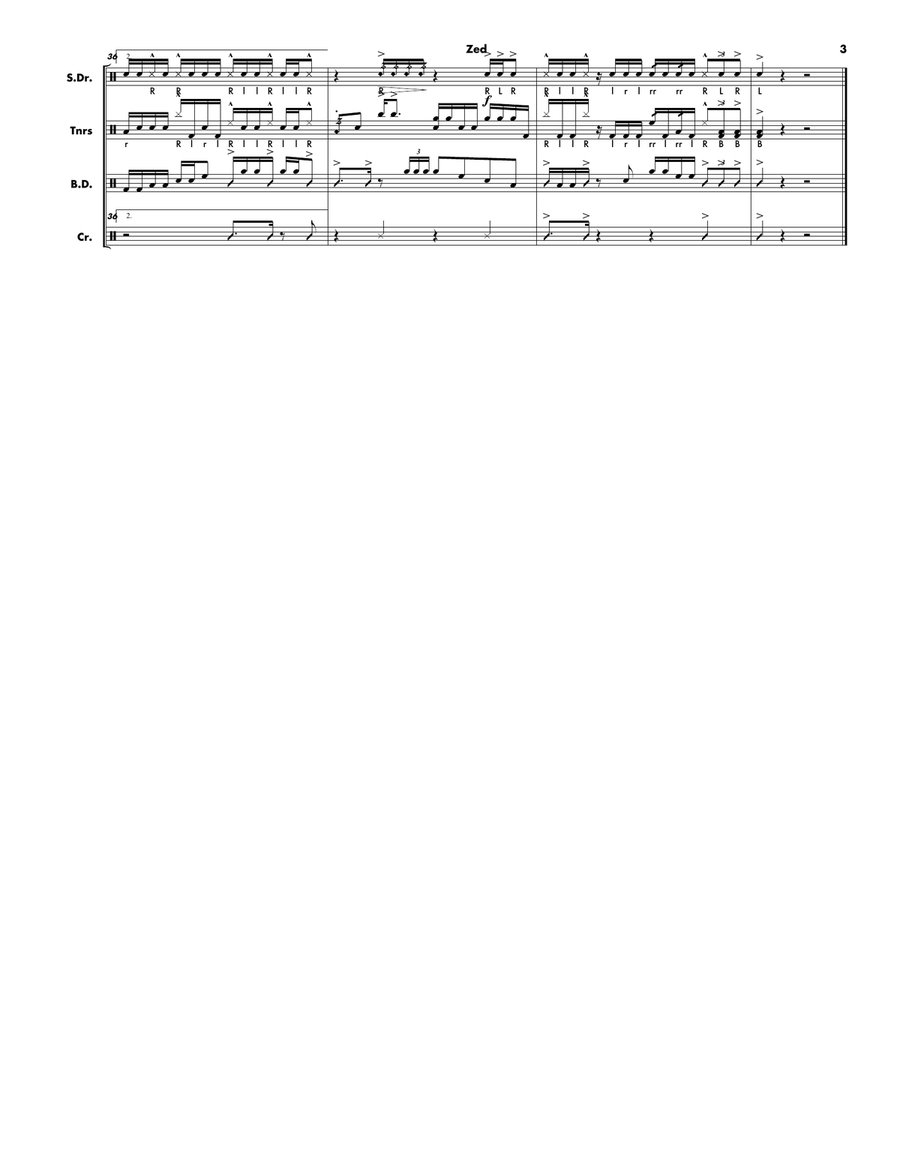 Zed Marching Band scores gallery preview page 3