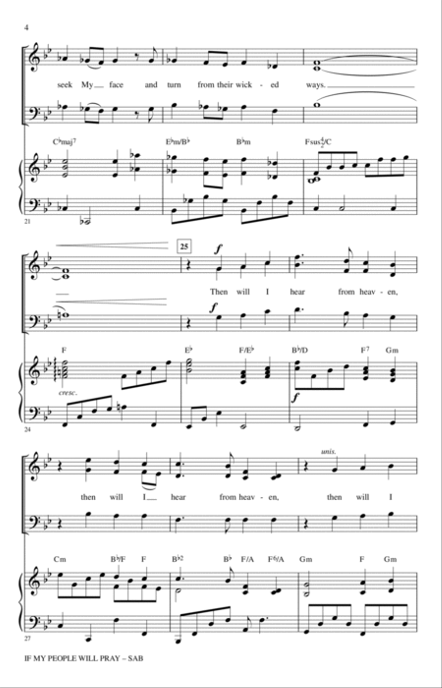 Hear Our Prayer, O Lord 3-Part scores gallery preview page 3