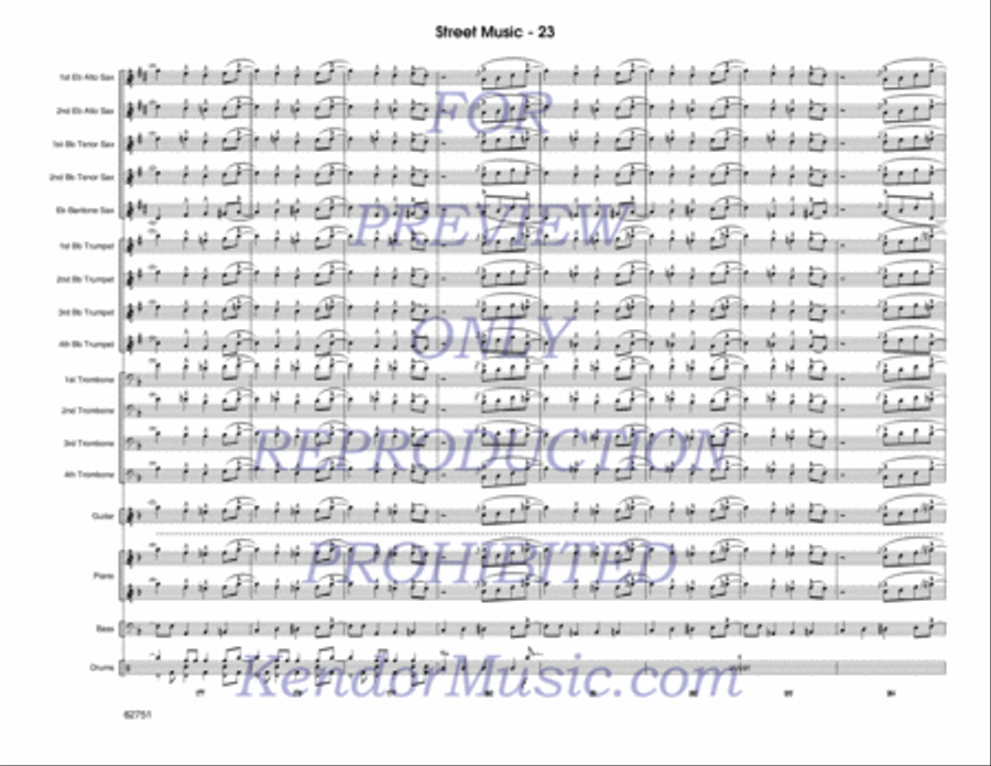 Street Music Jazz Ensemble scores gallery preview page 24