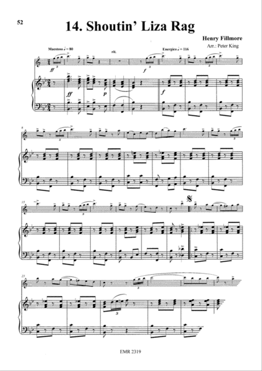 15 Rags Tenor Saxophone scores gallery preview page 16