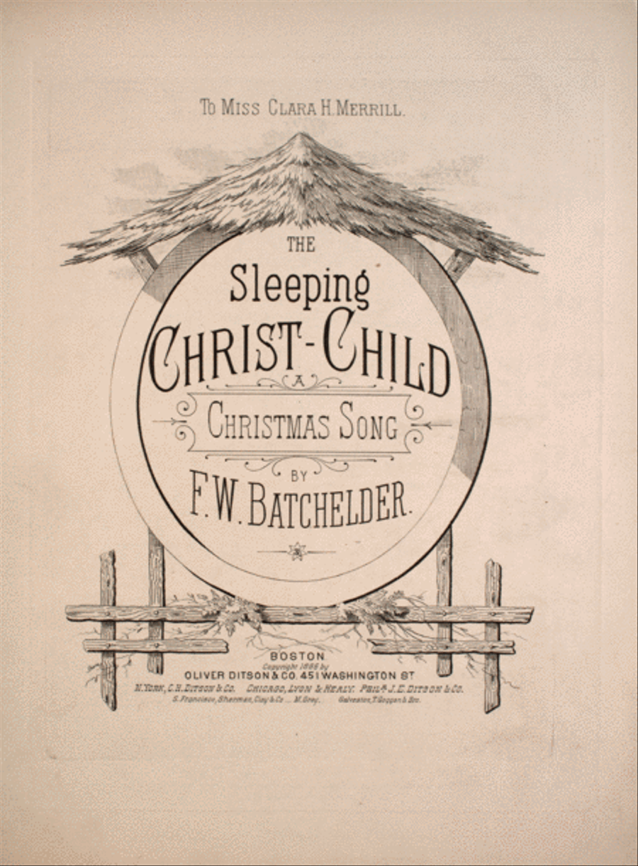 The Sleeping Christ Child. Christmas Song Voice scores gallery preview page 1