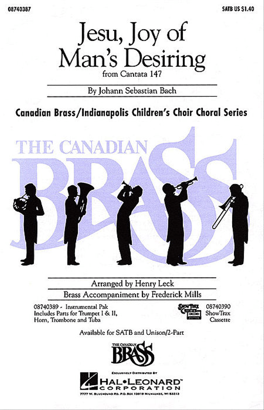 Jesu, Joy of Man's Desiring, BWV 147 Choir scores gallery preview page 1