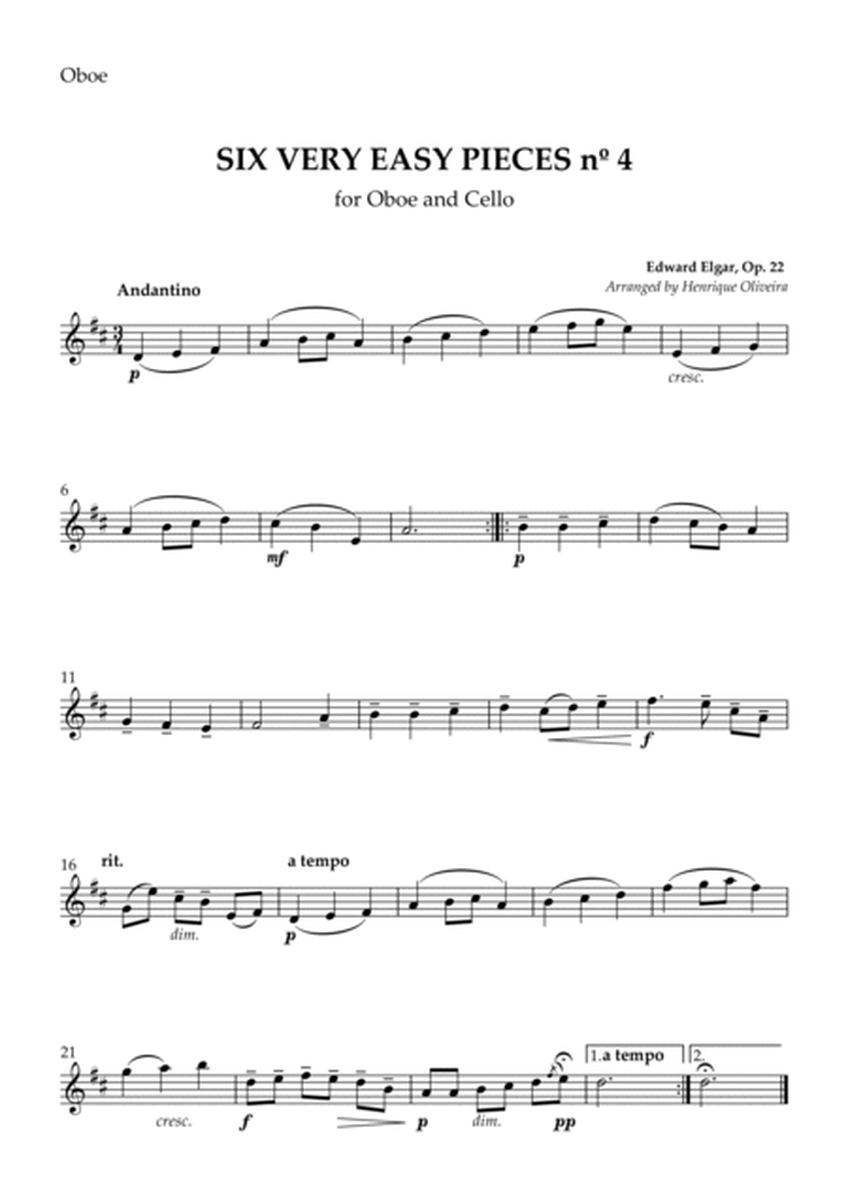 Six Very Easy Pieces nº 4 (Andantino) - Oboe and Cello image number null