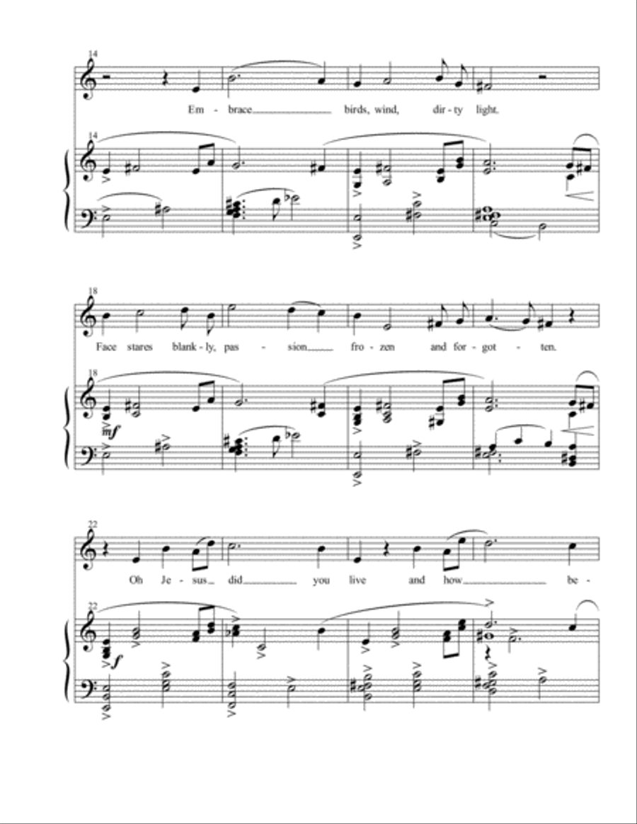 Meditation on a cross Tenor Voice scores gallery preview page 2