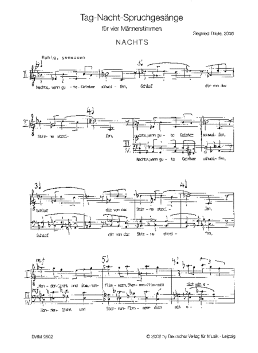 Tag-Nacht-Spruchgesänge Tag-Nacht-Spruchgesänge Voice scores gallery preview page 2