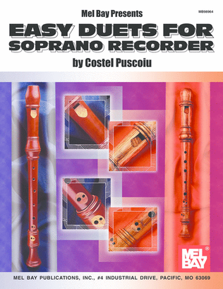 Book cover for Easy Duets for Soprano Recorder