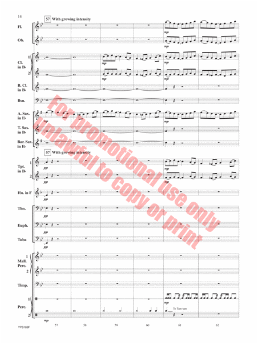 Fracas Concert Band scores gallery preview page 15