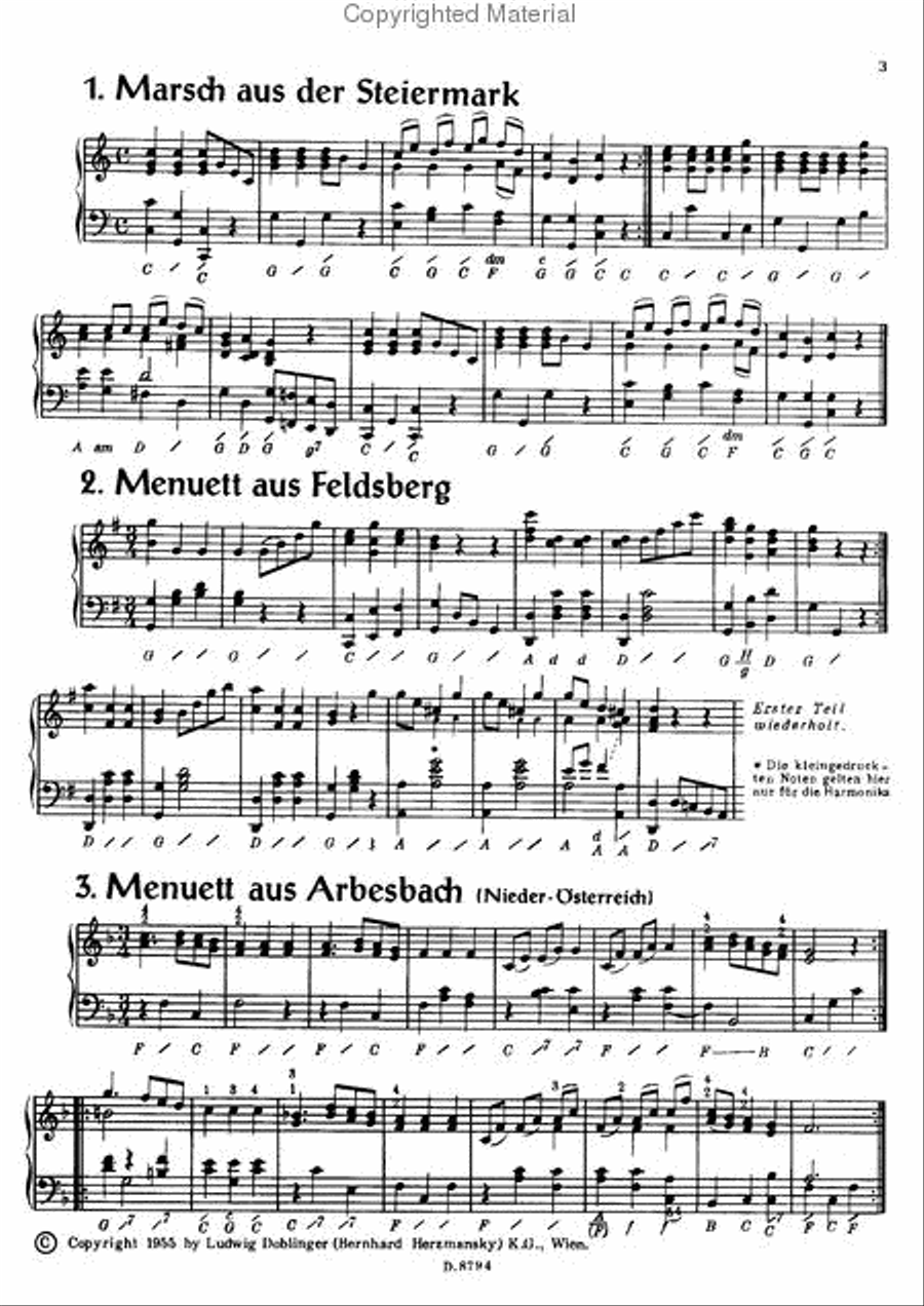 Volkstanze aus Osterreich Piano scores gallery preview page 2