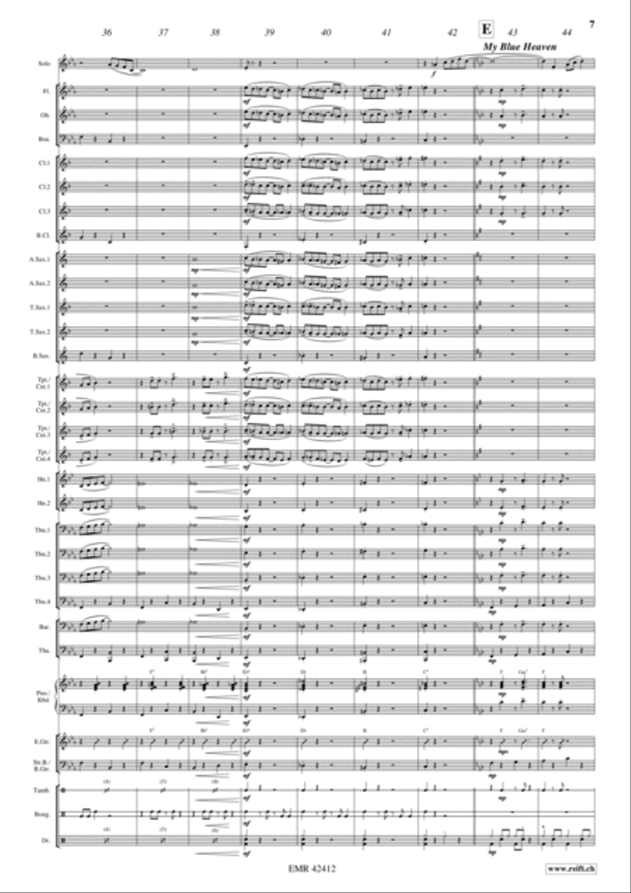 Charleston Medley Charleston Medley Concert Band scores gallery preview page 6