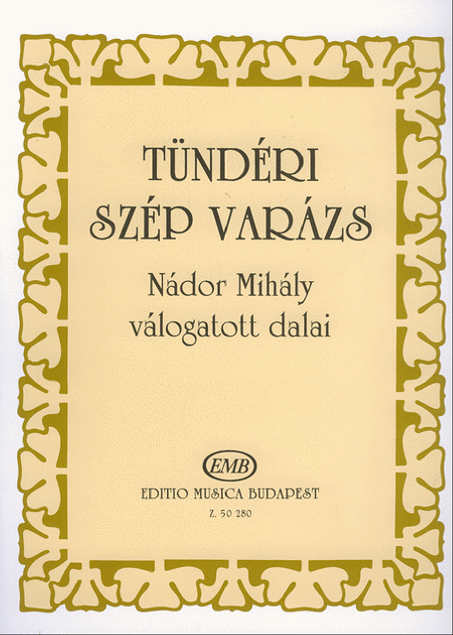 Tünderi szep varazs Nador Mihaly valogatott dala Voice Solo scores gallery preview page 1