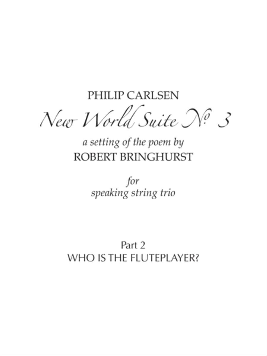 [Carlsen] Who is the Fluteplayer? String Trio scores gallery preview page 3