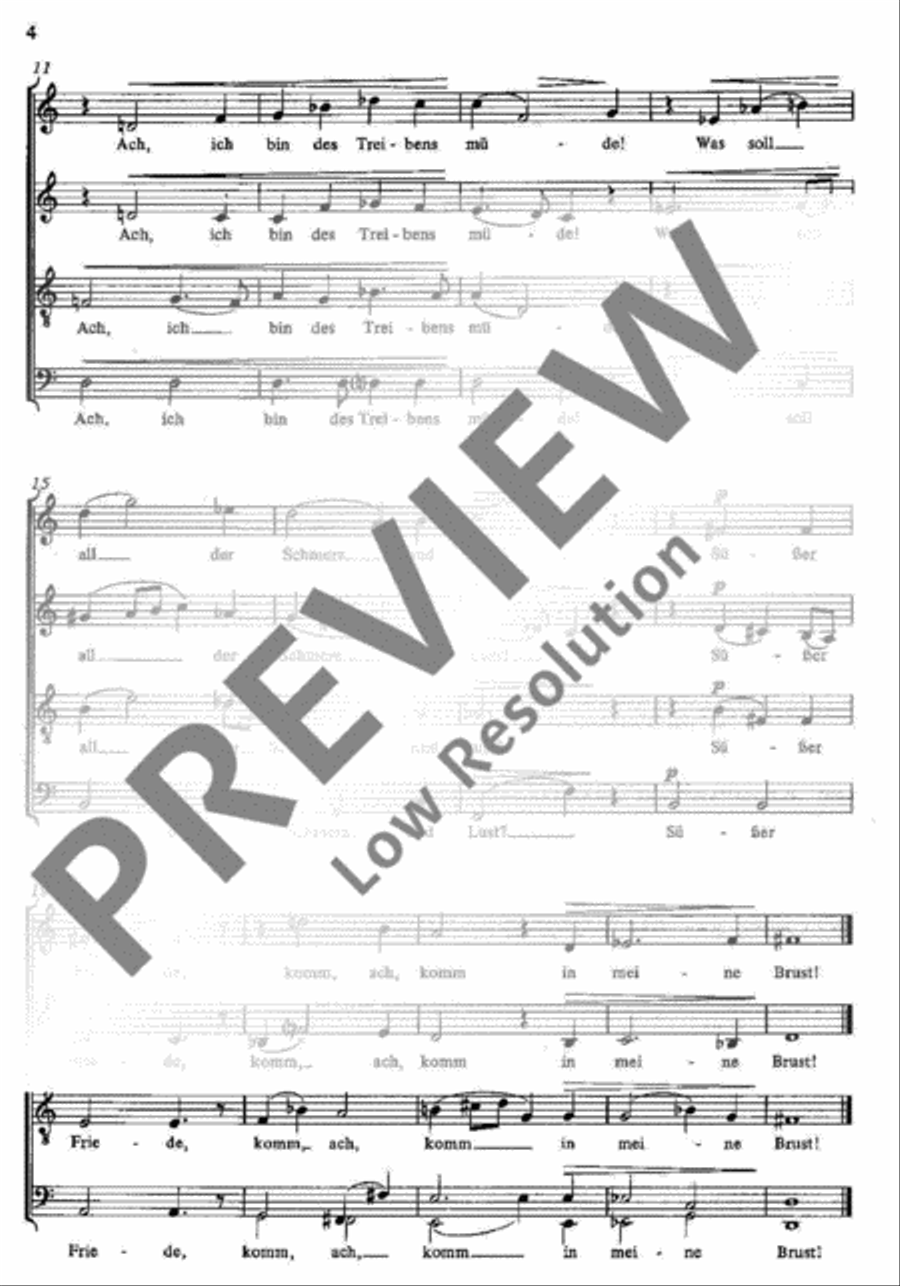 Fünf Gesänge Fünf Gesänge 4-Part scores gallery preview page 4
