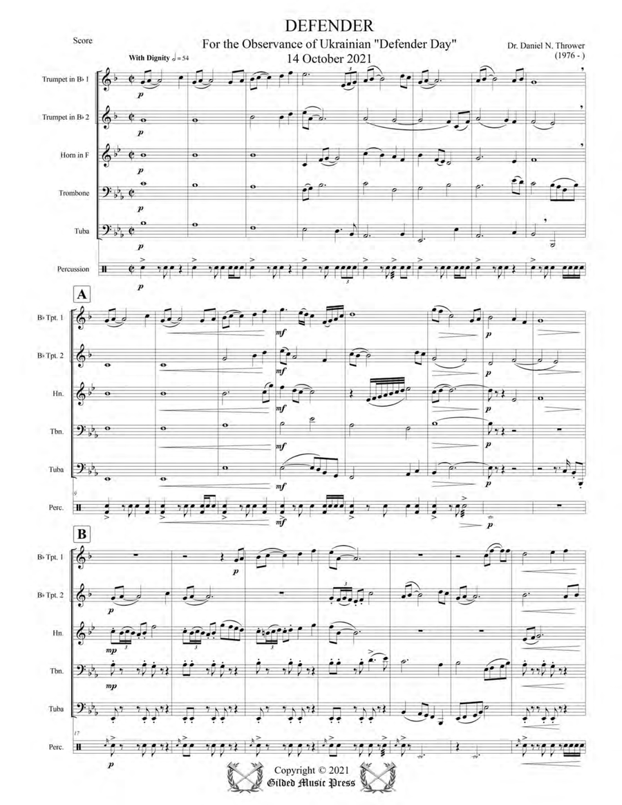 Defender, Op. 113 Chamber Music scores gallery preview page 5