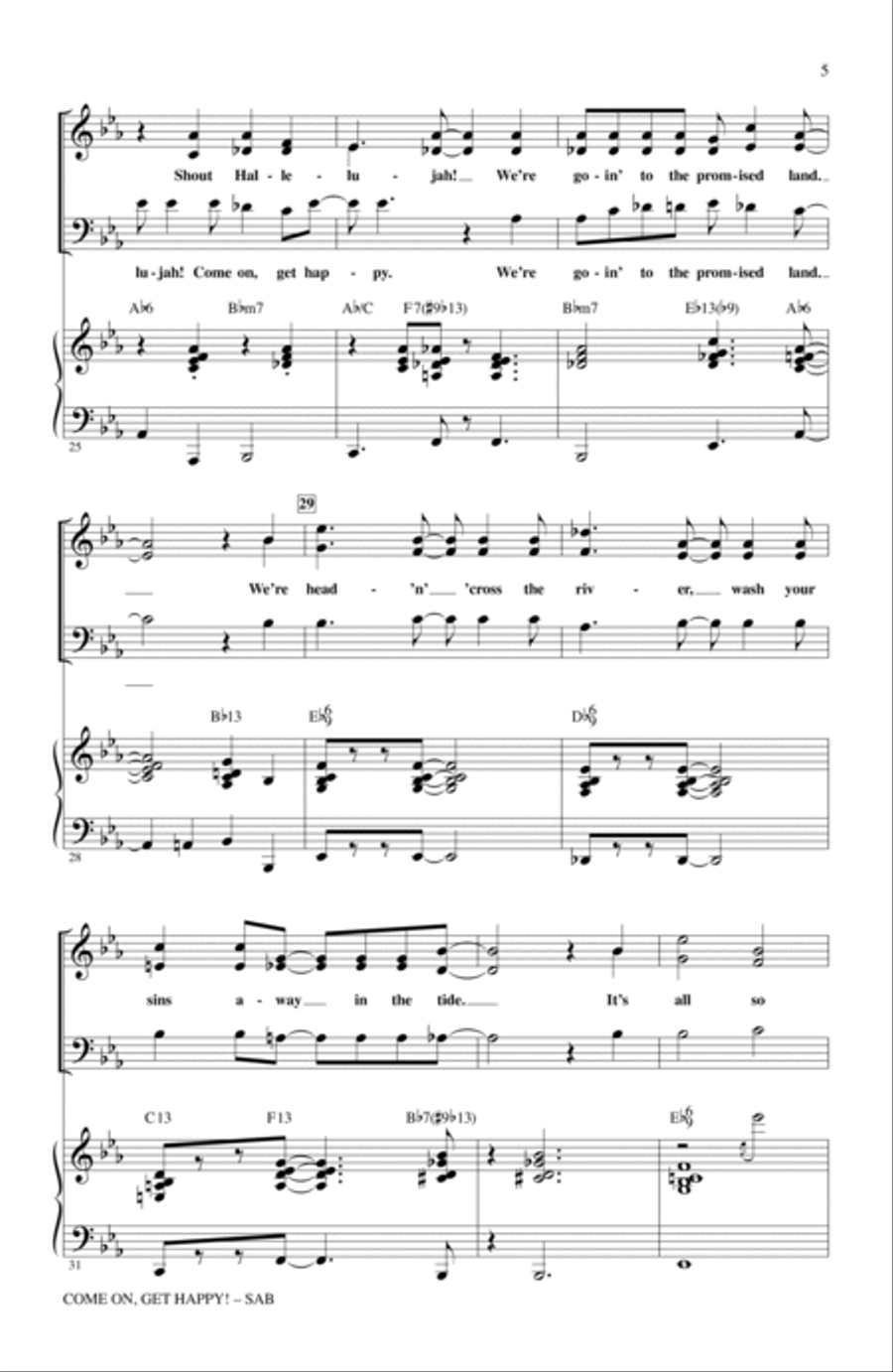 Come On, Get Happy! The Music Of Harold Arlen In Concert (Medley) 3-Part scores gallery preview page 4