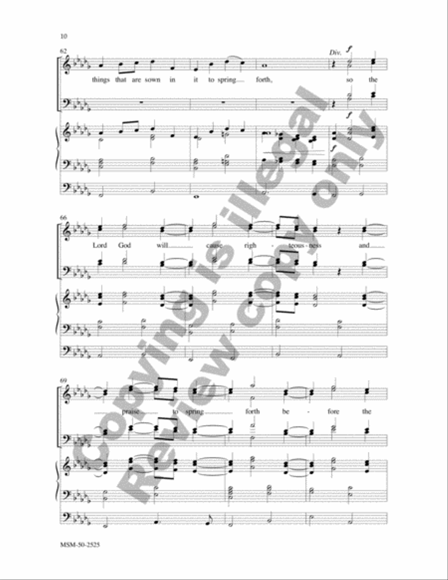 The Spirit of the Lord The Spirit of the Lord 4-Part scores gallery preview page 9